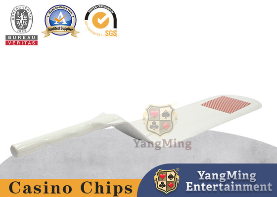 Club op maat gemaakt hoge kwaliteit ABS wit plastic poker kaart plastic speeltafel geven kaart schop
